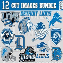 12 Styles NFL Detroit Lions svg. Detroit Lions svg, eps, dxf, png