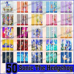 Sonic the Hedgehog Tumbler Desing, Skinny Tumbler 20oz Design, Sonic Sublimation, Digital png, Sonic wrap png