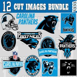 12 Styles NFL Carolina Panthers svg. Carolina Panthers svg, eps, dxf, png