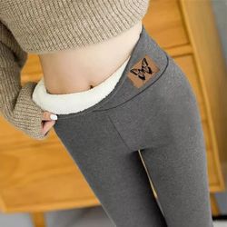 high waist stretchy thick cashmere leggings