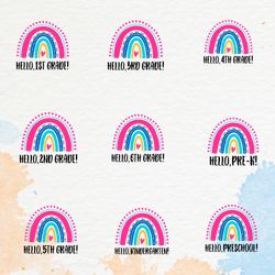 Boho Rainbow Valentine's Day SVG Bundle - valentine svg - pink boho rainbow svg cut files for cricut - rainbow baby svg