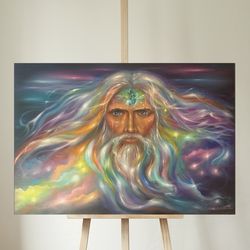 Digital painting "Saint Nicholas 2" Print Digital Art Oil painting Canvas
