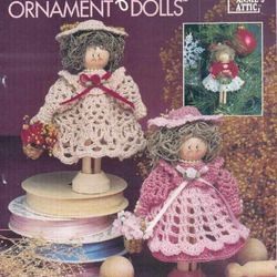 Digital Crochet Clothespin Ornament Dolls