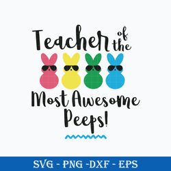 teacher of the most awesome peeps svg, funny svg png dxf eps digital file