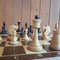 45 cm board wooden chessmen chess set