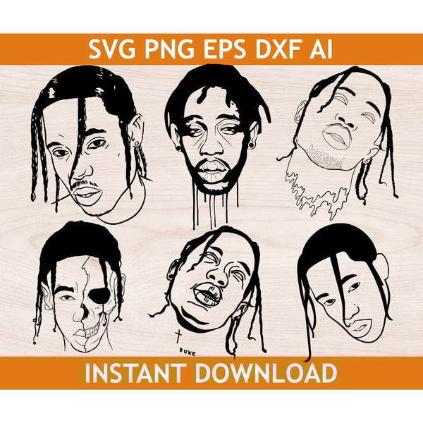 Travis Scott svg, travis scott eps, travis scott ai, travis - Inspire ...