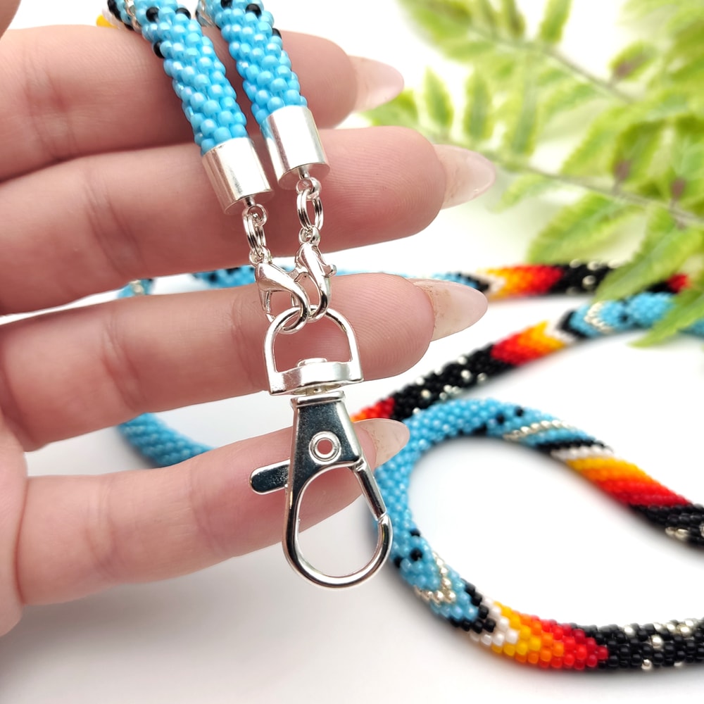 lobster clasp for a beaded lanyard