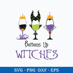 bottoens up witches svg, funny svg png dxf eps file