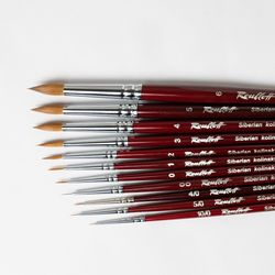SIBERIAN KOLINSKY SABLE MASTER 301T Professional Brushes Watercolor Roubloff