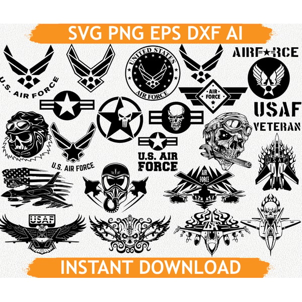 Usaf Logo Black
