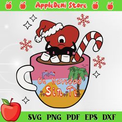 bad bunny christmas mug svg for cricut sublimation files