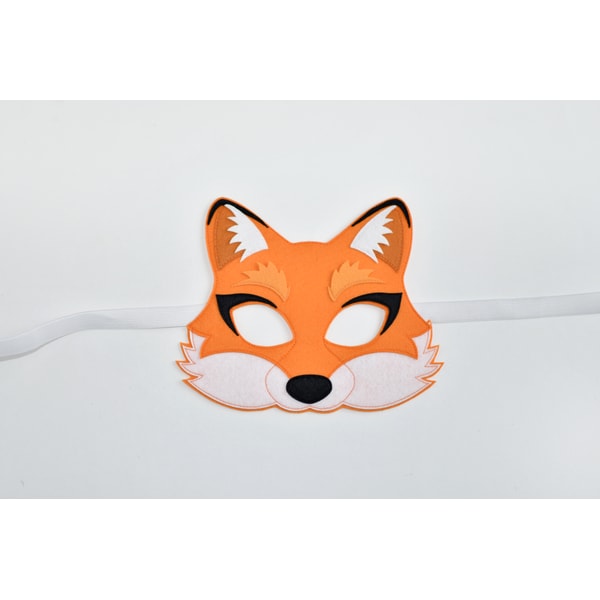 Fox Mask Shape Kids fox mask, animal felt mask, cute fox cosplay costume gi | Inspire ...