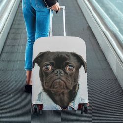 Personalized Luggage Cover Photo Dog Cat, Custom Suitcase Cover