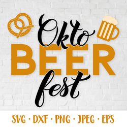 Oktobeerfest SVG. Oktoberfest.  German beer festival