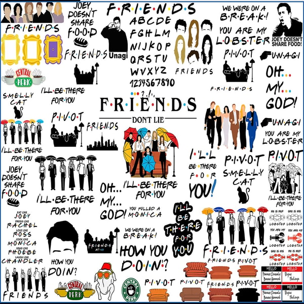 Deviantart Friends Format Friends bundle svg,png,dxf, Friends font svg, Friends clipar | Inspire ...