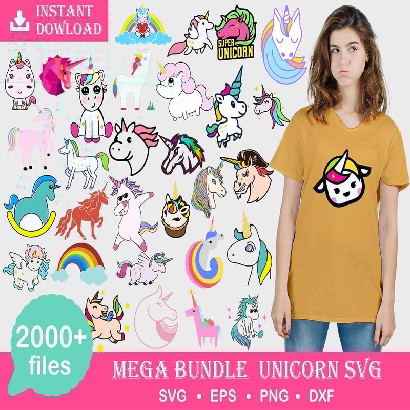 Unicorn SVG, Unicorn Clipart, Unicorn Head SVG, Instant Download.jpg