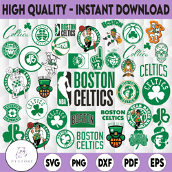 37 files boston celtics bundle svg files, basketball logo, basketball svg, nba sports svg