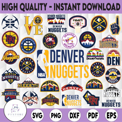 33 files nba denver nuggets svg, denver svg, nba teams logo bundle svg, basketball svg, nba sports svg