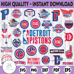 31 files detroit pistons svg, pistons, nba teams logo bundle svg, basketball svg, nba sports svg