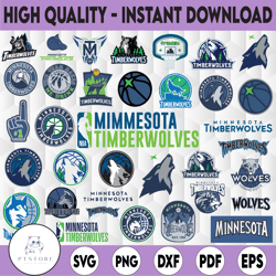 35 files nba minnesota timberwolves svg, nba teams logo bundle svg, basketball svg, nba sports svg