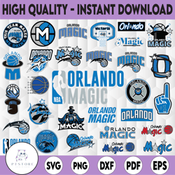 30 files nba orlando magic svg, nba teams logo bundle svg, basketball svg, nba sports svg