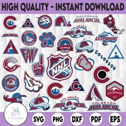 32 files colorado avalanche bundle svg, nhl teams logo bundle, nhl svg, nhl sports svg