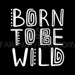 quote born to be handwriting text vector illustration set