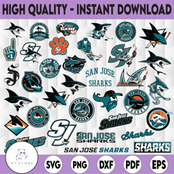 35 files san jose sharks bundle svg, nhl teams logo bundle, nhl svg, nhl sports svg