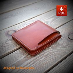 BF4 - PDF leather template to make a Bi-fold wallet
