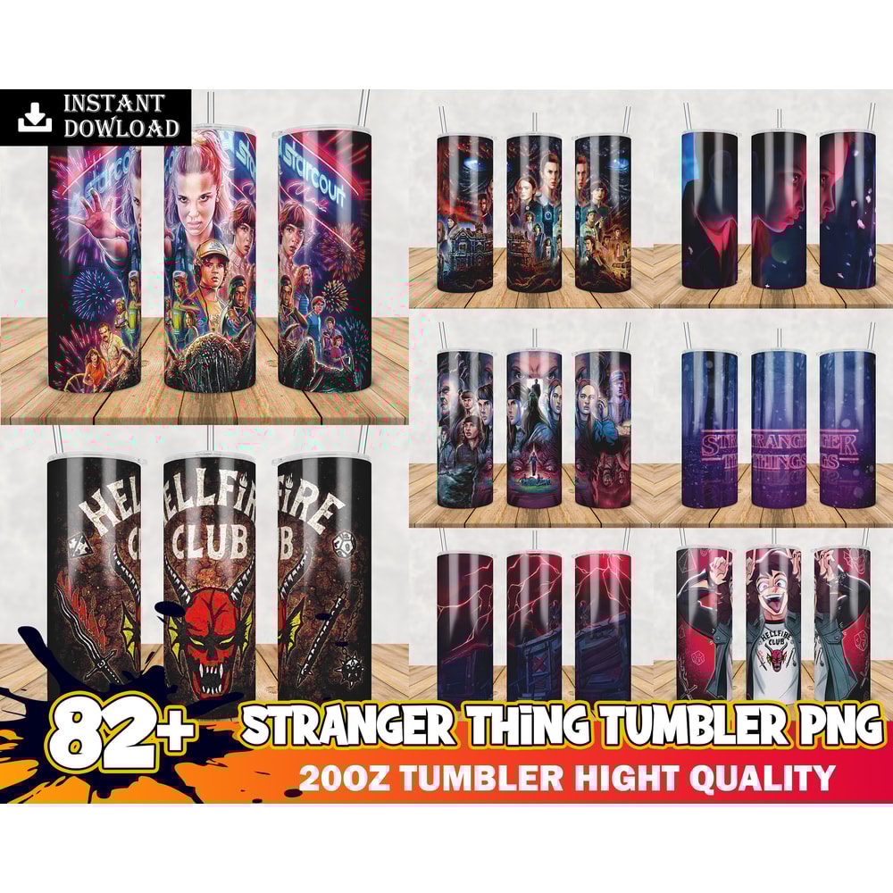 82 Stranger Things Tumbler Bundle, Stranger Things tumbler for wraping, Stranger Things Prints download.jpg