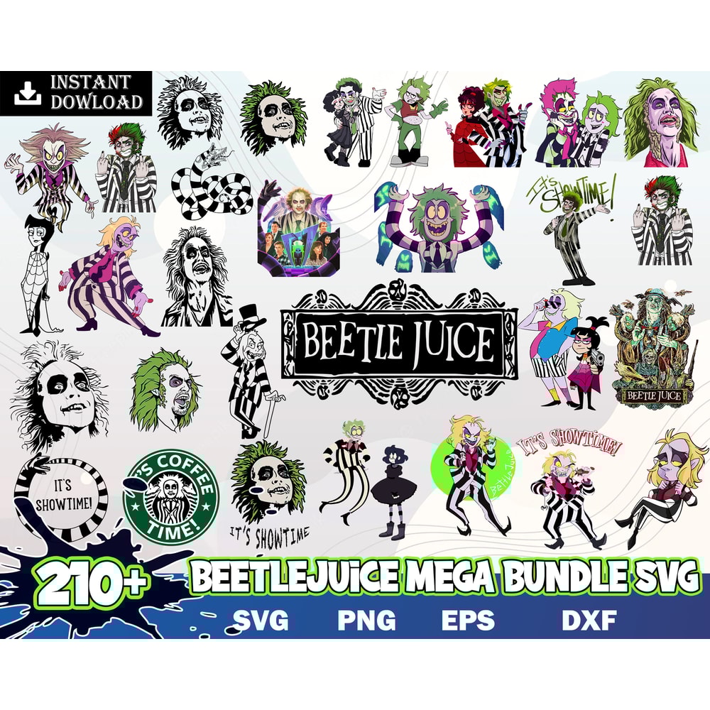 Beetlejiuce bundle svg, png, eps, dxf, Halloween svg images, Digital file, Digital download.jpg
