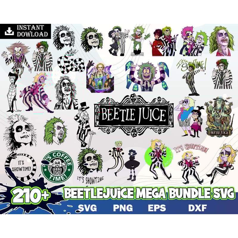 Beetlejiuce bundle svg, png, eps, dxf, Halloween svg images, Digital file, Digital download.jpg
