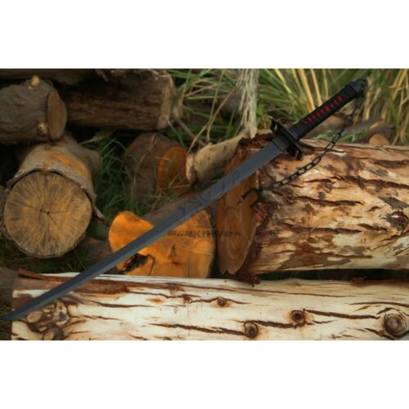 BLEACH ICHIGO BANKAI SWORD Handmade Tensa zangetsu Anime Katana Sword 1.jpg