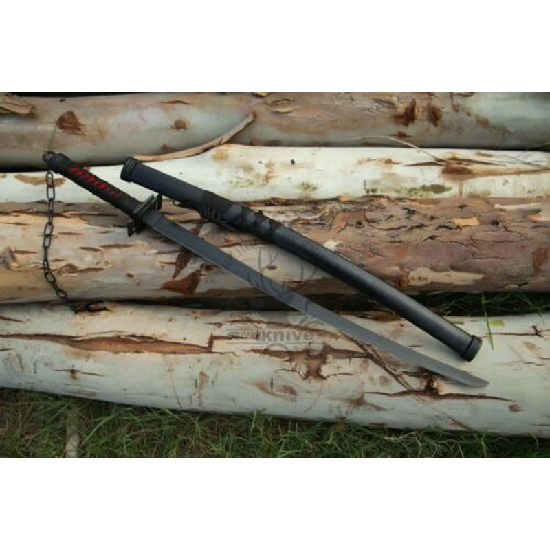 BLEACH ICHIGO BANKAI SWORD Handmade Tensa zangetsu Anime Katana Sword 2.jpg