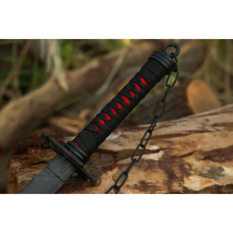 BLEACH ICHIGO BANKAI SWORD Handmade Tensa zangetsu Anime Katana Sword 3.jpg