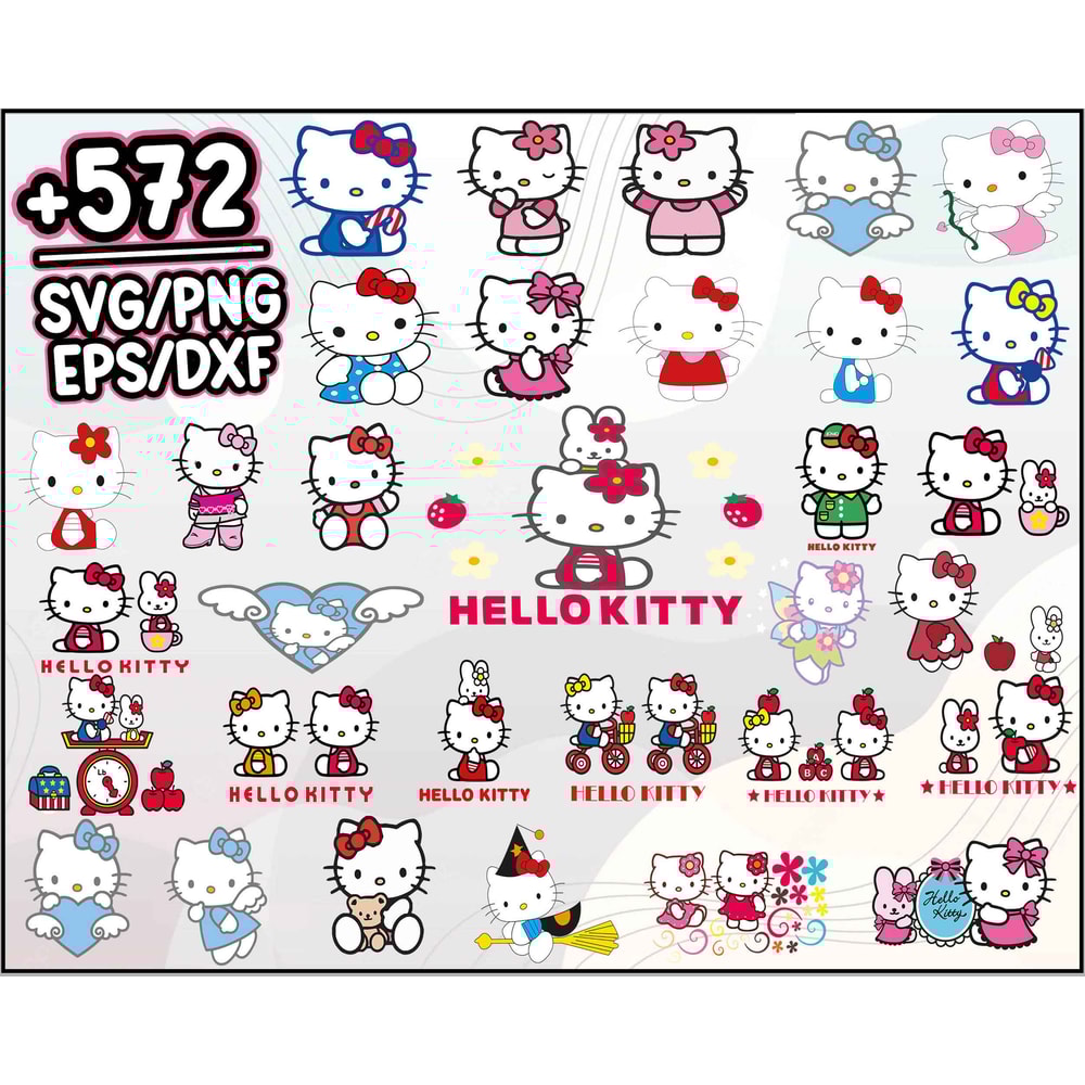 Hello Kitty bundle SVG, Hello Kitty svg eps png, for Cricut, Instant Download.jpg