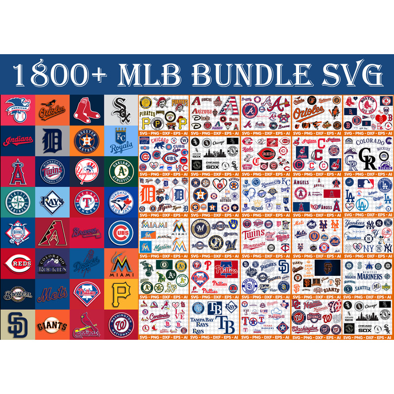 New MLB SVG Bundle 1800 MLB SVG, EPS, PNG, DXF for Cricut, Silhouette.jpg