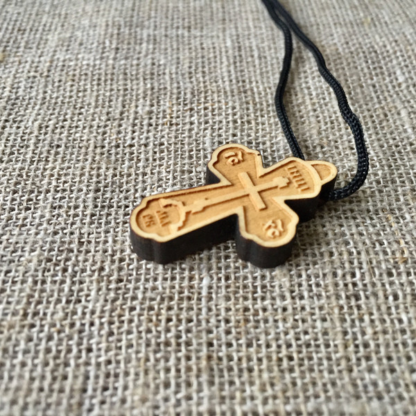 Wooden cross made of boxwood, No. 10