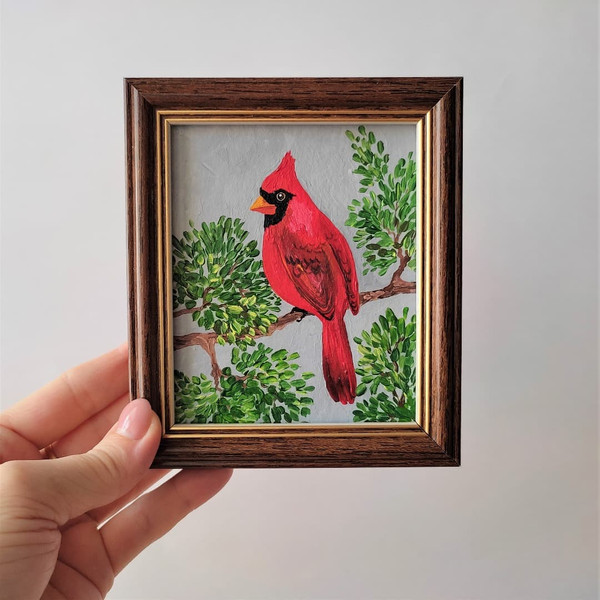 Bird-red-cardinal-art-framed-wall-decoration-small-painting.jpg
