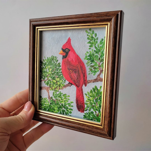 Bird-red-cardinal-sitting-on-a-branch-mini-painting-small-art-wall-decor.jpg