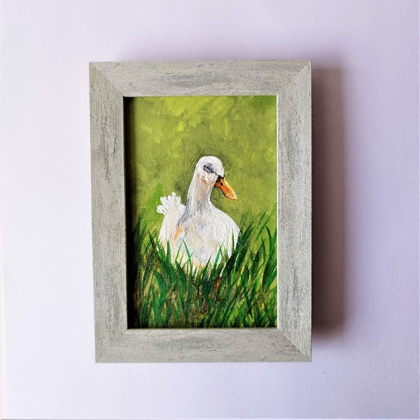 Mini-painting-impasto-farm-bird-duck-in-the-meadow.jpg