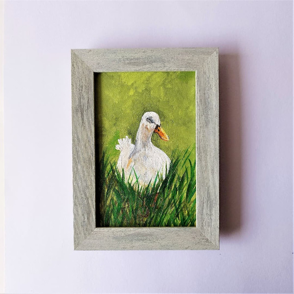 Small-painting-rustic-bird-duck-impasto-art.jpg