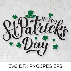 St. Patricks Day hand lettered SVG