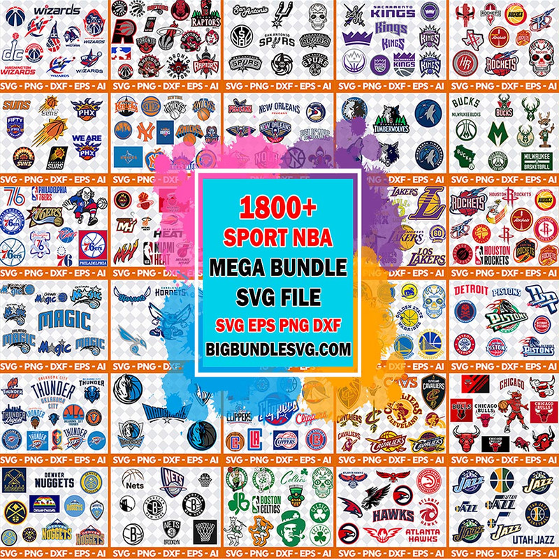 NBA SVG Bundle 1800 file NBA SVG, EPS, PNG, DXF for Cricut, Silhouette.jpg