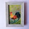 Rooster-mini-painting-on-canvas-board-small-wall-art