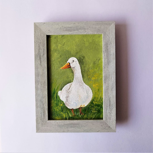 Small-painting-rustic-bird-goose-impasto-art.jpg