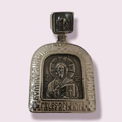 jesus christ christian large pendant plated with silver perfect religious gift free shipping