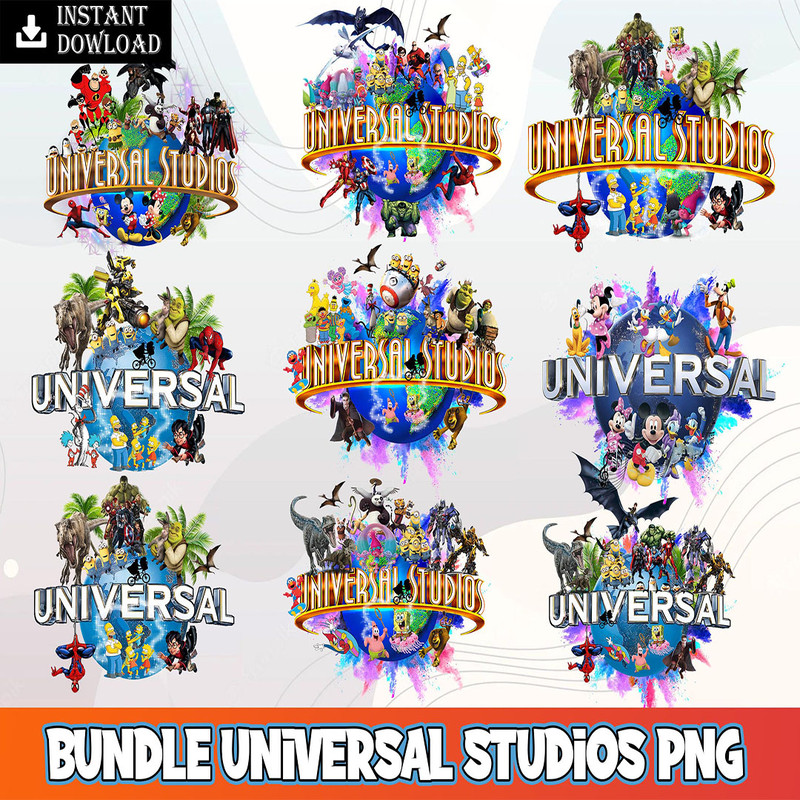Universal Studio Png, Family Vacation 2022 Png, Universal Studios Family Png, Family Trip Png, Cartoon Character Png, Digital Download.jpg