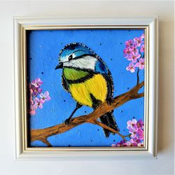 Bird wall art framed, Bird painting, Crystal art diamond painting, Beautiful bird painting, Bird painting for sale