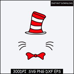 Cat In The Hat SVG,Dr Seuss Svg Bundle, Cat In The Hat SVG, Dr Seuss Hat SVG,Green Eggs And Ham Svg, Dr Seuss for Teache